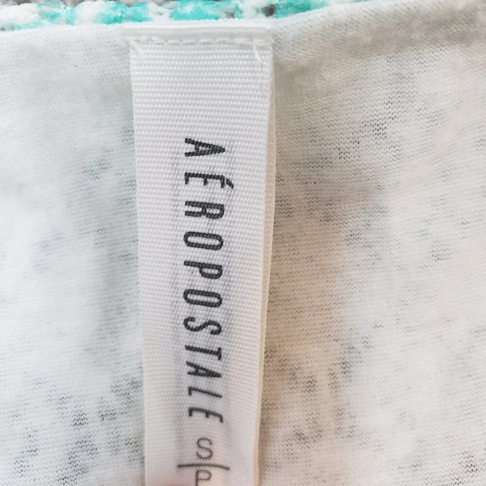 Aeropostale Skater Dress Juniors Small Sleeveless Open Back Green /A235 - Picture 5 of 7